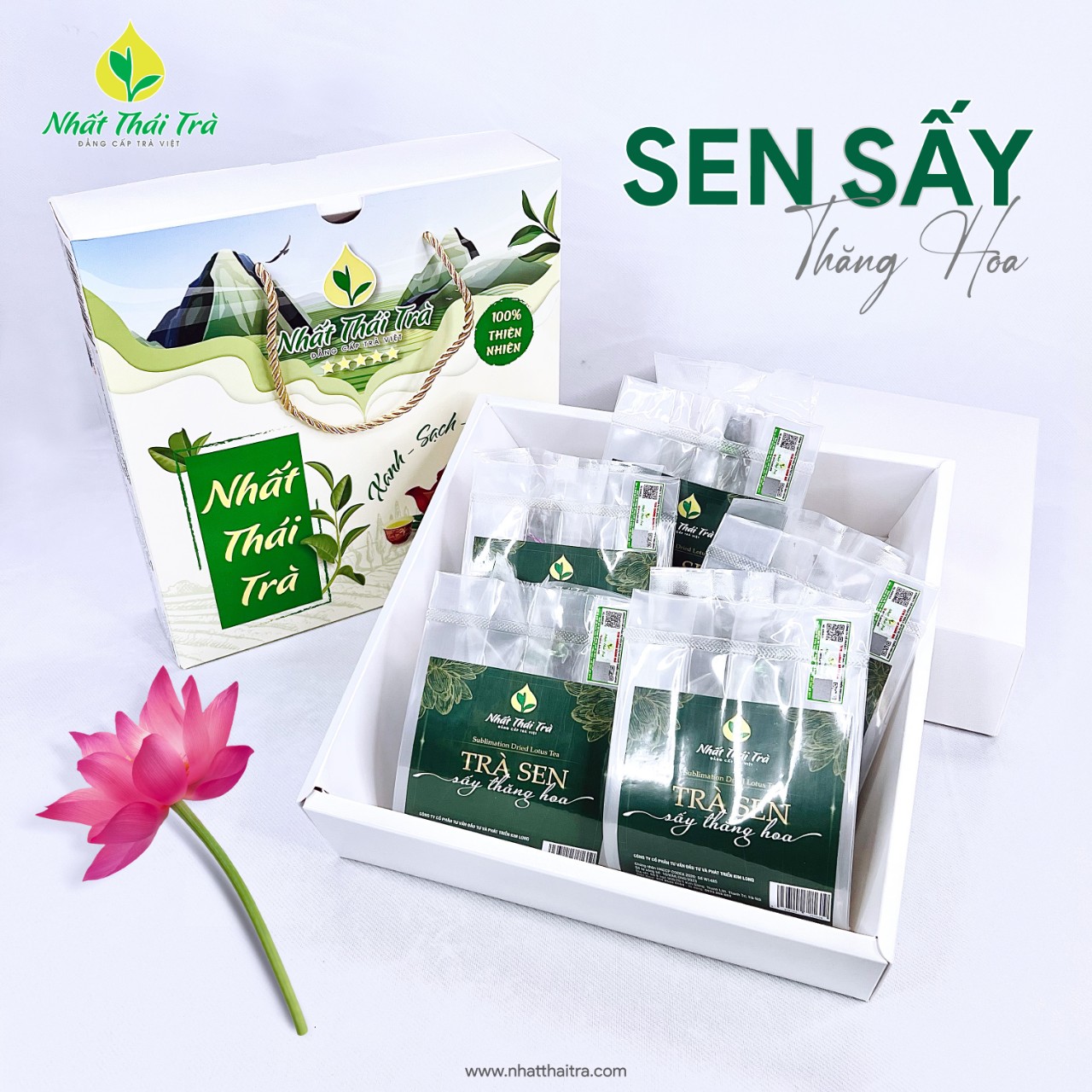 Mô tả Trà Bông Sen Tây Hồ - Trà Sen ướp xổi sấy thăng hoa, Hương vị thanh mát, thơm ngon tự nhiên - 3
