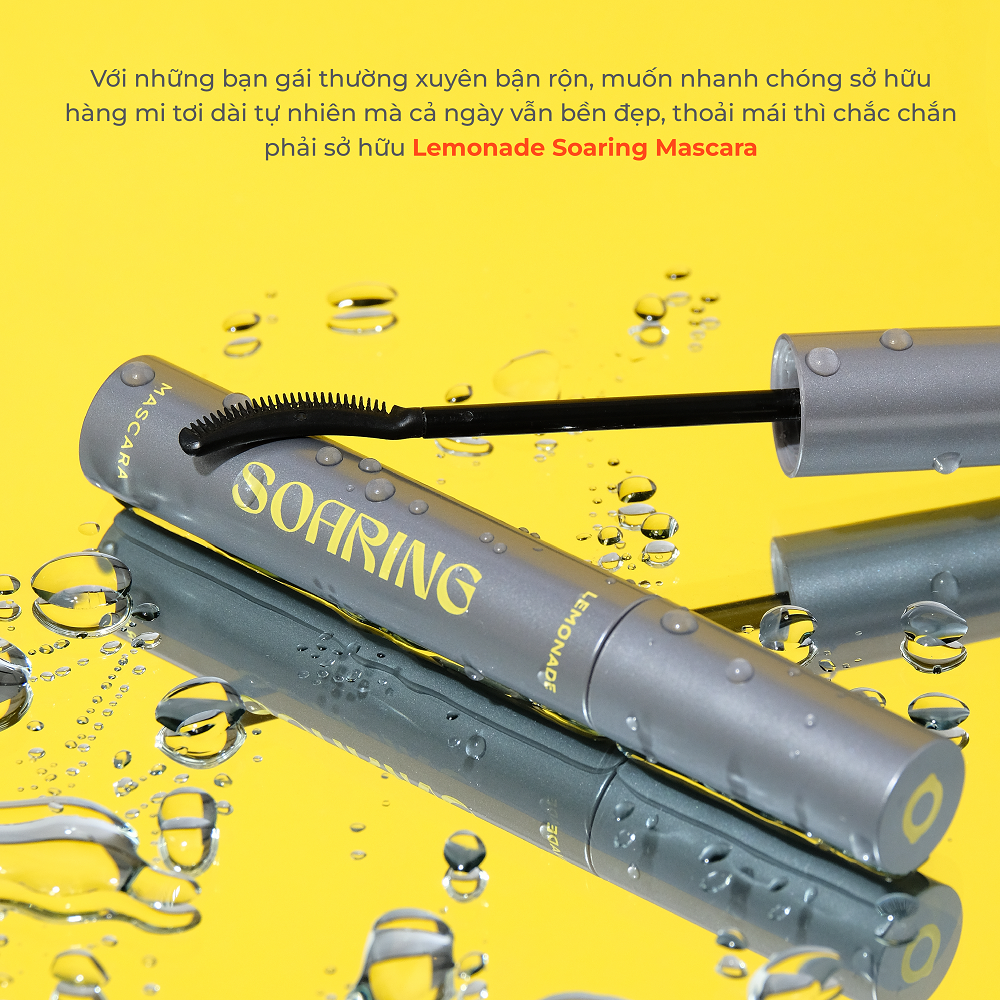 Mô tả Combo LEMONADE Chuốt mi tơi dài lâu trôi SoaringMascara 6ml và Kẹp mi cong lâu Curler 22g - 2