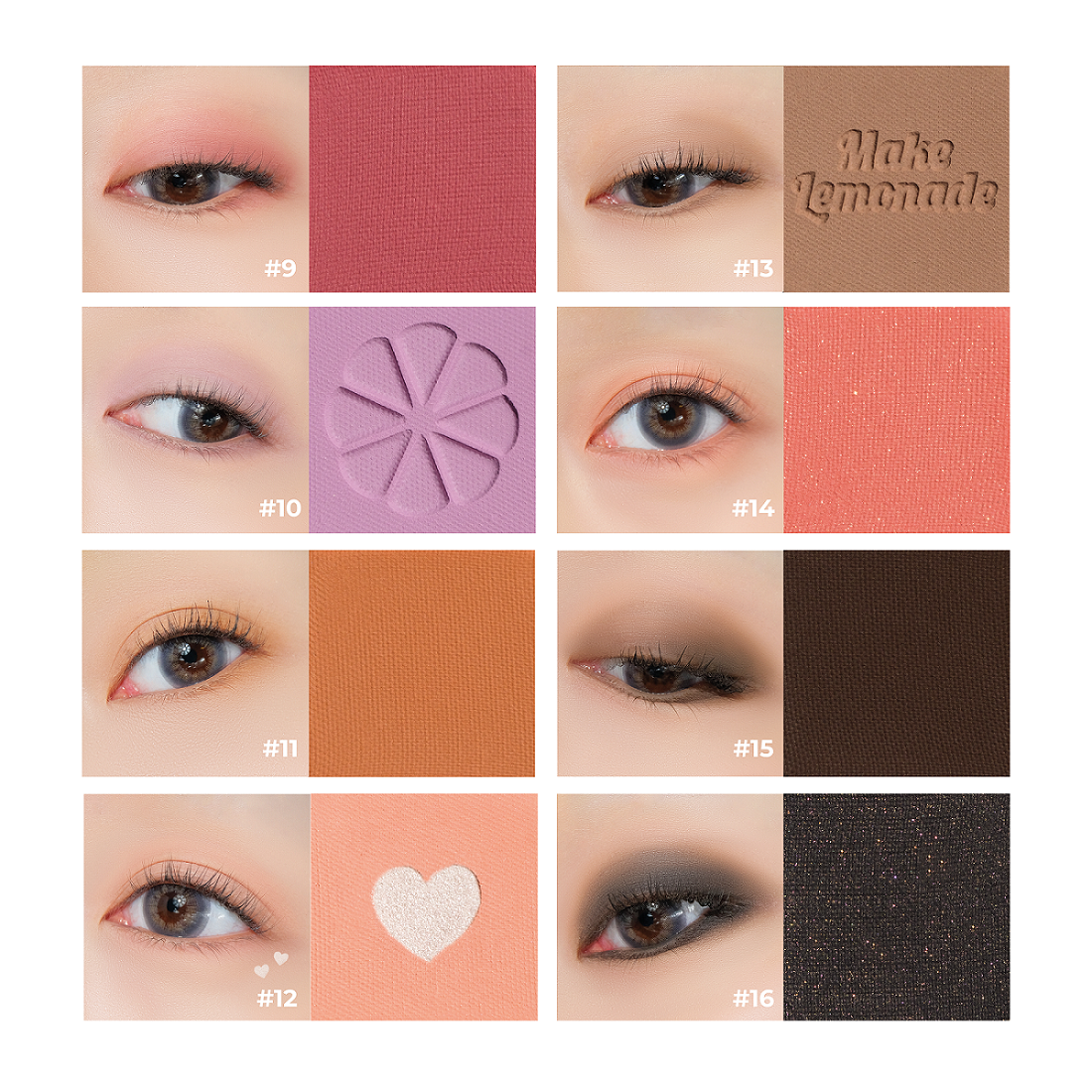 Mô tả Bảng phấn mắt LEMONADE AESTHETIC Eyeshadow Palette Version 2 20.8g - 7