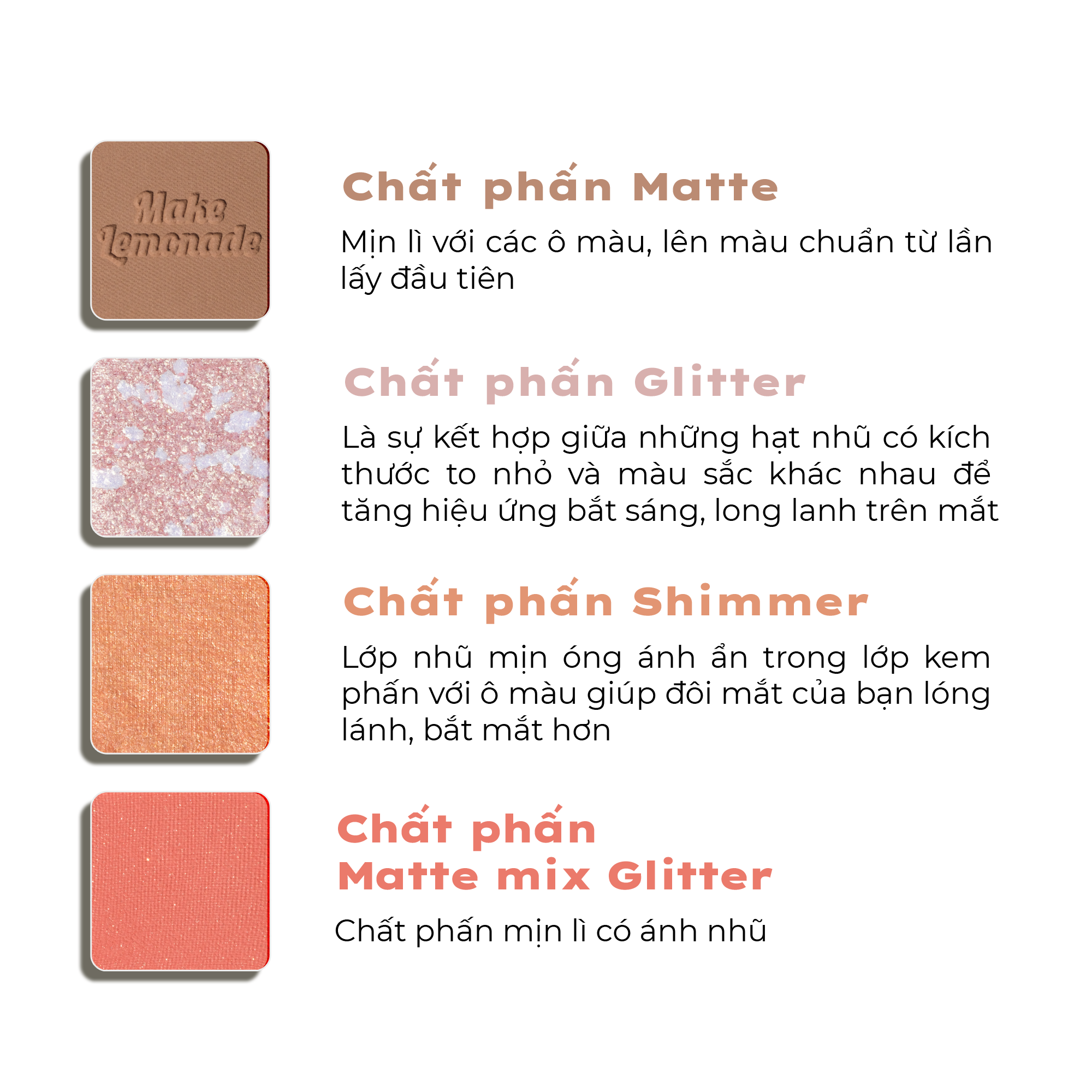 Mô tả Bảng phấn mắt LEMONADE AESTHETIC Eyeshadow Palette Version 2 20.8g - 8