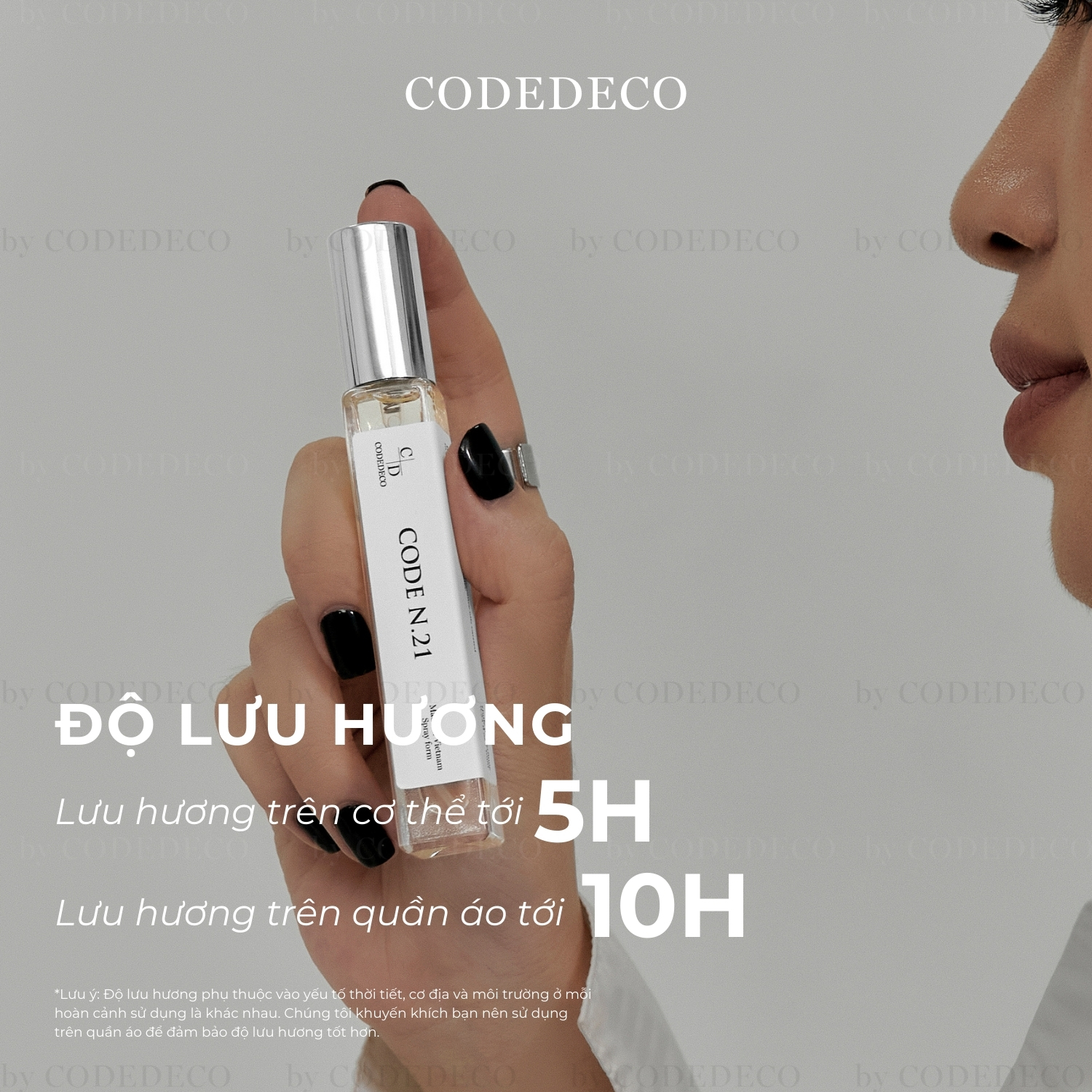 Mô tả Tinh dầu thơm nam CODEDECO CODE N.21 10ml dạng xịt - Phóng khoáng, Nam tính, Cuốn hút - 2