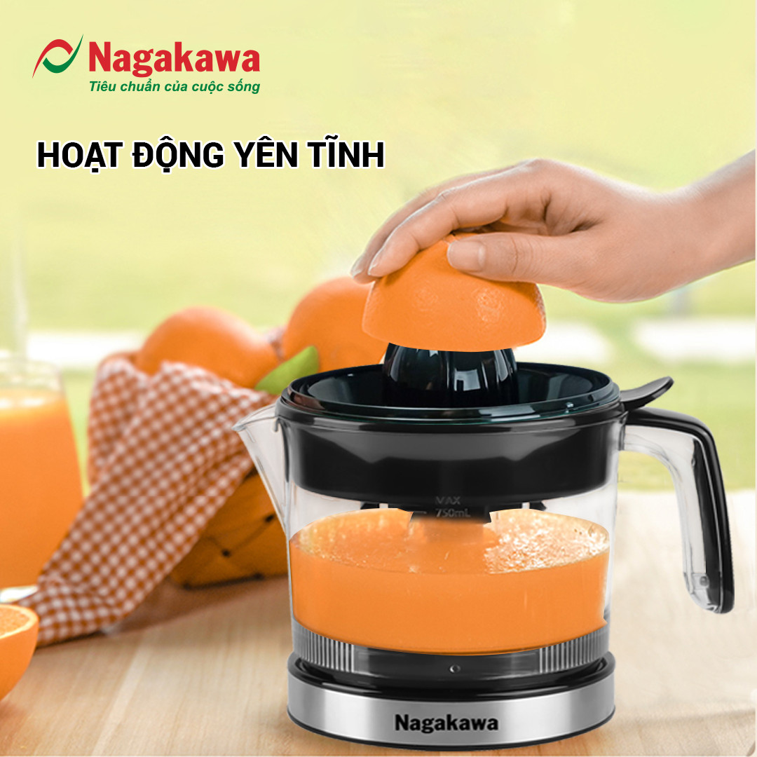 Mô tả Máy Vắt Cam NAGAKAWA NAG0814 Công Suất 25W 750ml Nhỏ Gọn Tiện Lợi Vắt Kiệt Nước Cam Bảo Hành 12 Tháng - 1