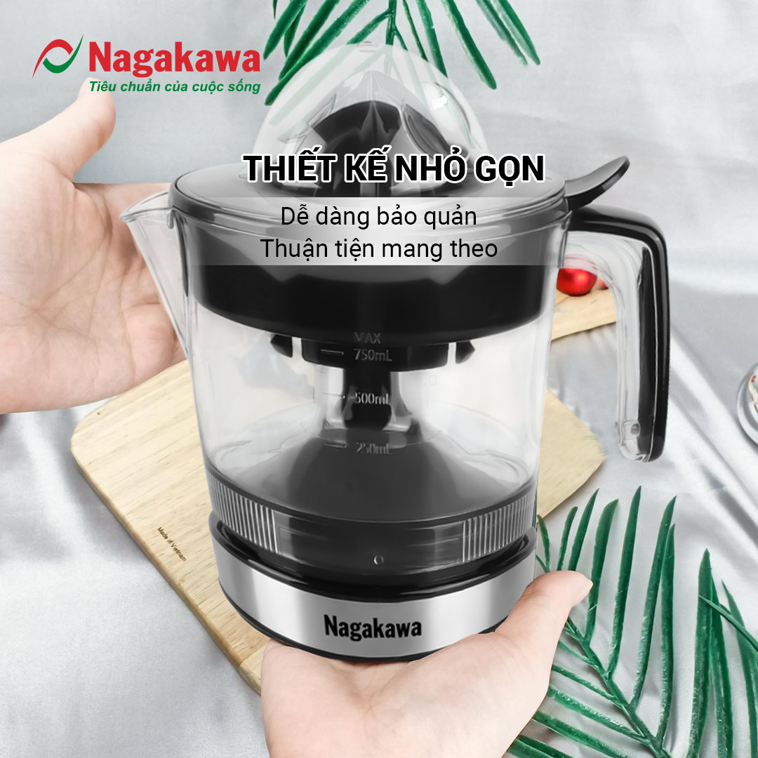 Mô tả Máy Vắt Cam NAGAKAWA NAG0814 Công Suất 25W 750ml Nhỏ Gọn Tiện Lợi Vắt Kiệt Nước Cam Bảo Hành 12 Tháng - 4
