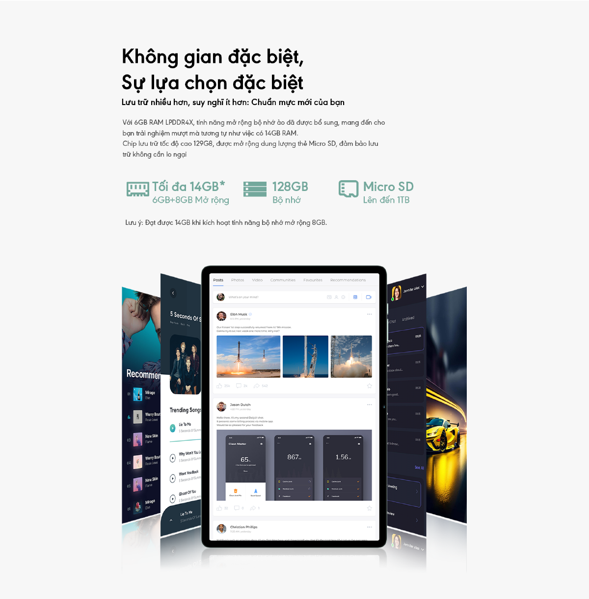 Teclast M50 RAM 14GB ROM 128GB