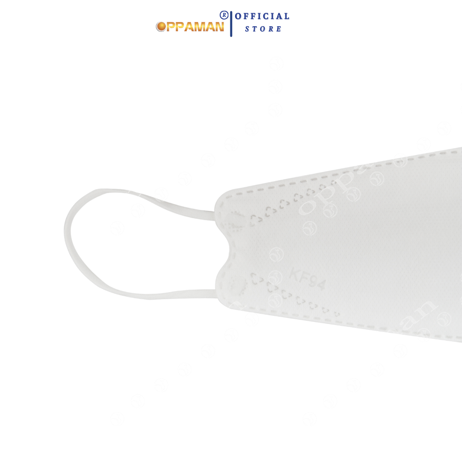 Mô tả Khẩu trang y tế 4 lớp sát khuẩn chống tia uv chống nắng bụi mịn màu trắng OKT11 OPPAMAN - 1