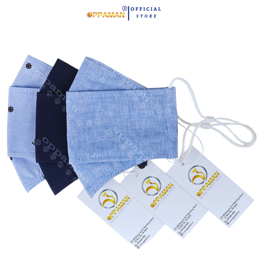Mô tả Khẩu trang vải chống nắng cotton cao cấp chống tia uv siêu mát xịn dễ thở OKT3 OPPAMAN - 2