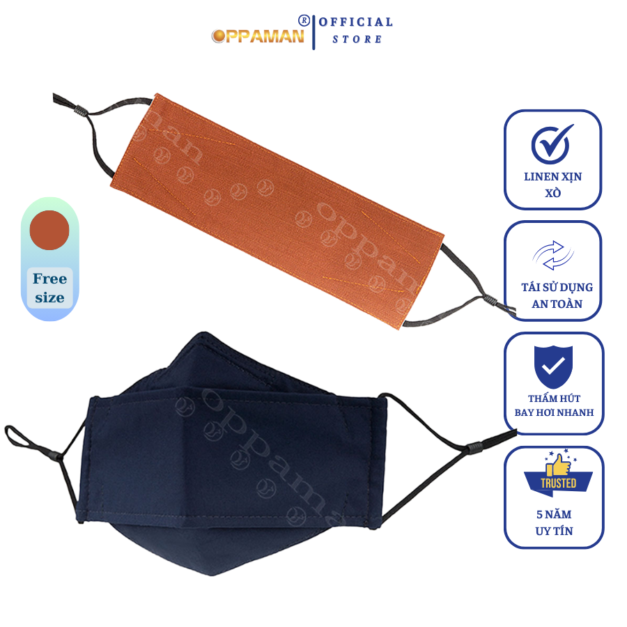 Mô tả Khẩu trang kf94 khẩu trang đẹp nâu xịn thời trang chống tia uv cao cấp chống nắng tốt OKT5 OPPAMAN - 1