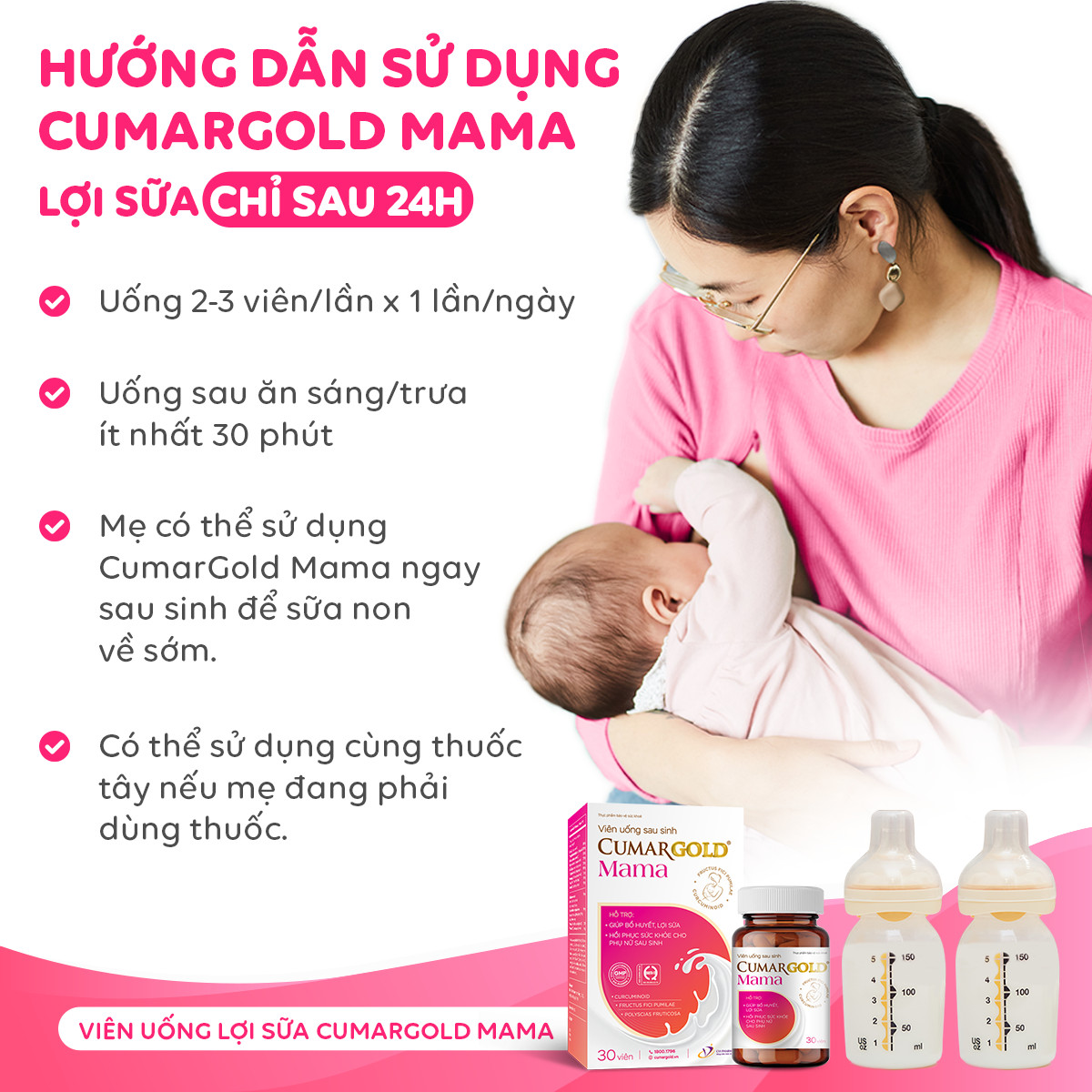 Cách dùng CumarGold Mama