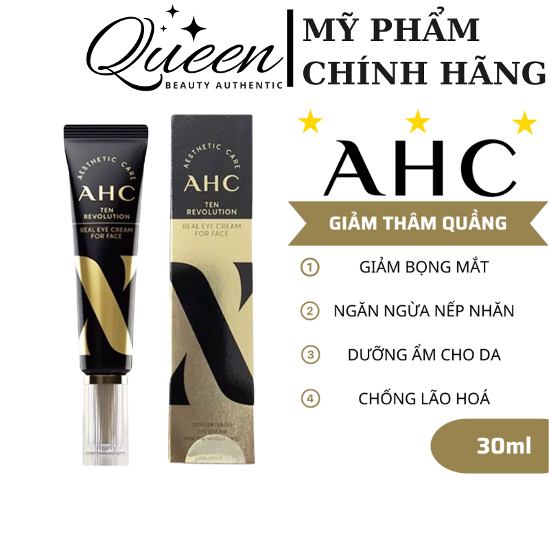 Kem Dưỡng Mắt Ahc 30ml Kem Mắt Dưỡng Trắng Dưỡng ẩm Tăng độ đàn Hồi Săn 