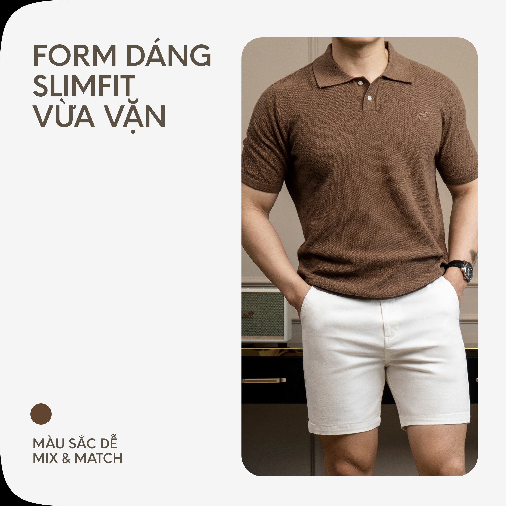 Mô tả Áo Thun Nam Polo Dệt Kim Cao Cấp SS2 Phối Trơn Thêu Ngựa Multi Color Sợi 32S Thoáng Mát By Cotton - 3