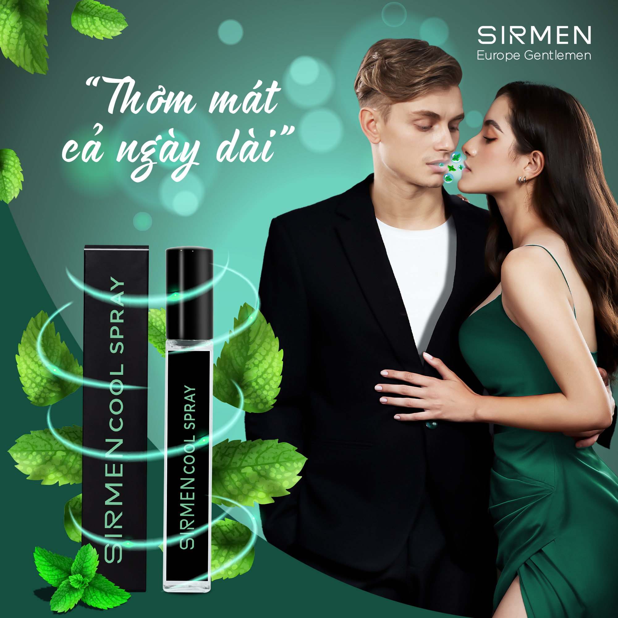 Mô tả Xịt thơm miệng SIRMEN Europe Mint Cool Spray vị bạc hà thơm mát tự nhiên, công nghệ EU-Nano kéo dài 180 phút chai 10ml - 4