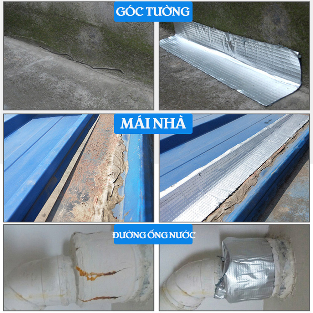 Mô tả Băng Keo Siêu Dính Đa Năng, Băng Dính Chống Thấm, Chống Dột Dán Được Trên Mọi Bề Mặt Chọn Size Hãng Amalife - 7