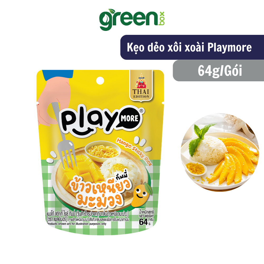 Mô tả Kẹo dẻo xôi xoài Playmore 64g - 1