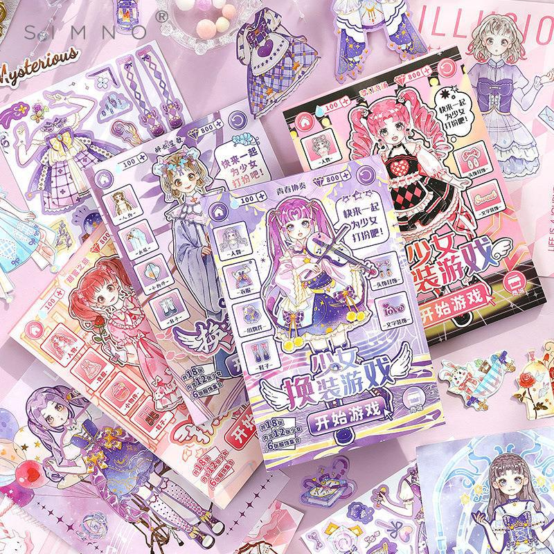 Sticker Công Chúa Thay Đồ Quyển Sổ Hình Dán Trang Trí Cute Timo ST108 ...