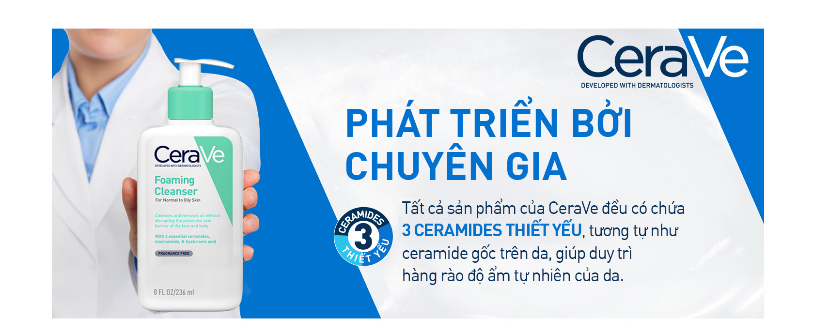 Mô tả Sữa Rửa Mặt Giúp Làm Sạch Sâu Dành Cho Da Dầu Cerave 236Ml - 1