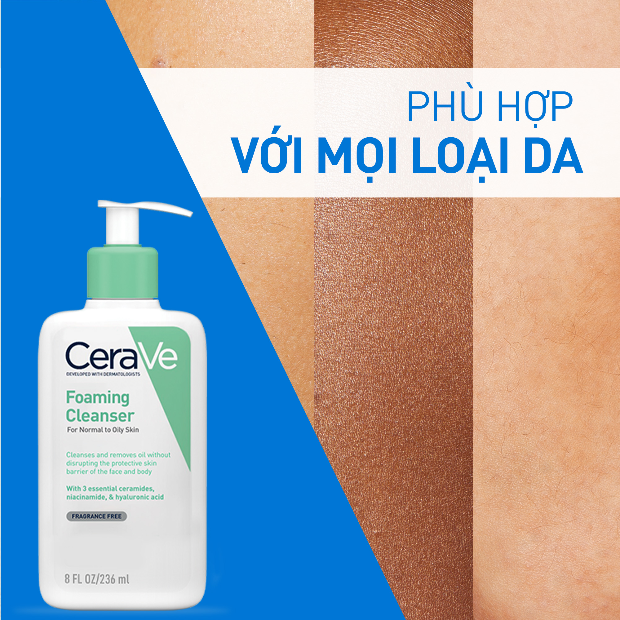 Mô tả Sữa Rửa Mặt Giúp Làm Sạch Sâu Dành Cho Da Dầu Cerave 236Ml - 3