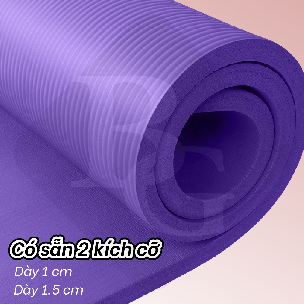 Mô tả BG - Thảm Tập Yoga Chống Trượt  cao su nguyên khối NBR 10MM Cao Cấp chống trơn trượt loại xịn - 8