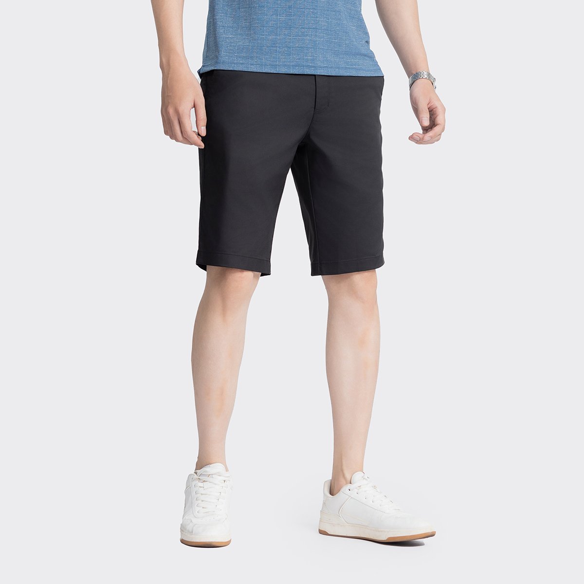 Mô tả Quần Short kaki Nam INSIDEMEN Bamboo Regular Fit thoải mái, khỏe khoắn, trẻ trung - ISO023AZ - 4