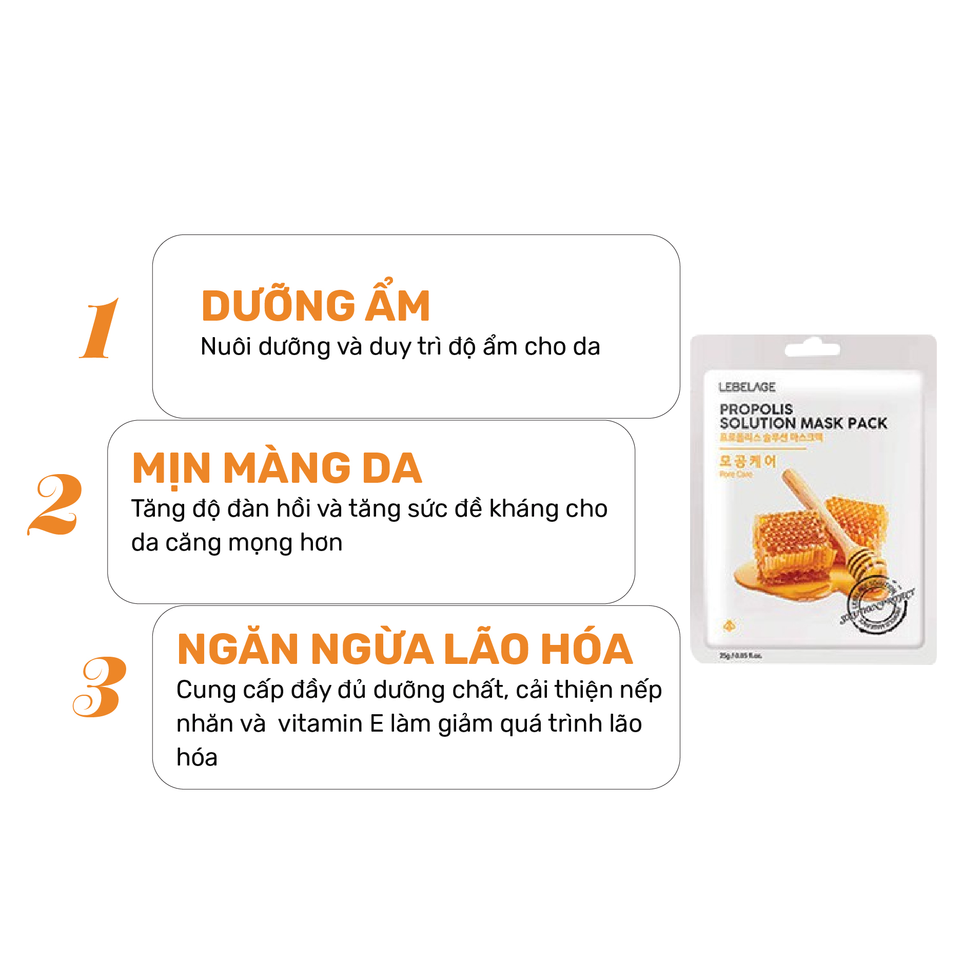 Mô tả Mặt Nạ Hàn Quốc Lebelage Solution Mask Pack 25g Dưỡng Da Cấp Ẩm Trắng Sáng - 2