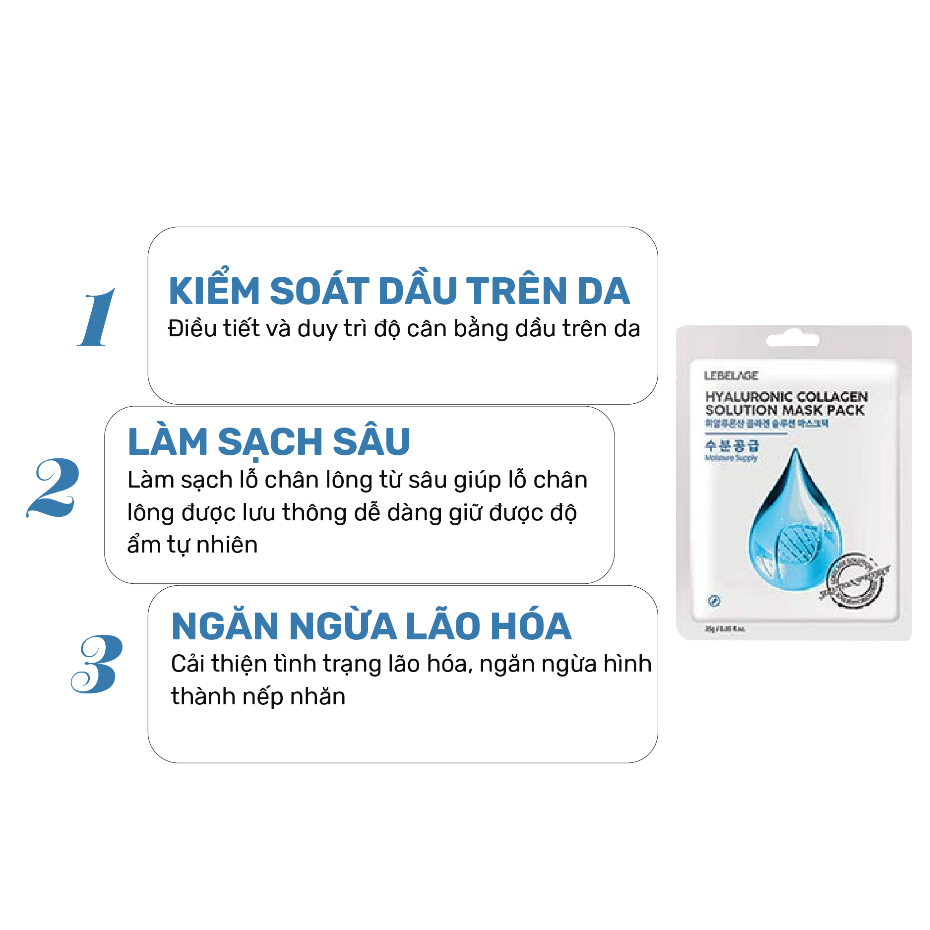 Mô tả Mặt Nạ Hàn Quốc Lebelage Solution Mask Pack 25g Dưỡng Da Cấp Ẩm Trắng Sáng - 4