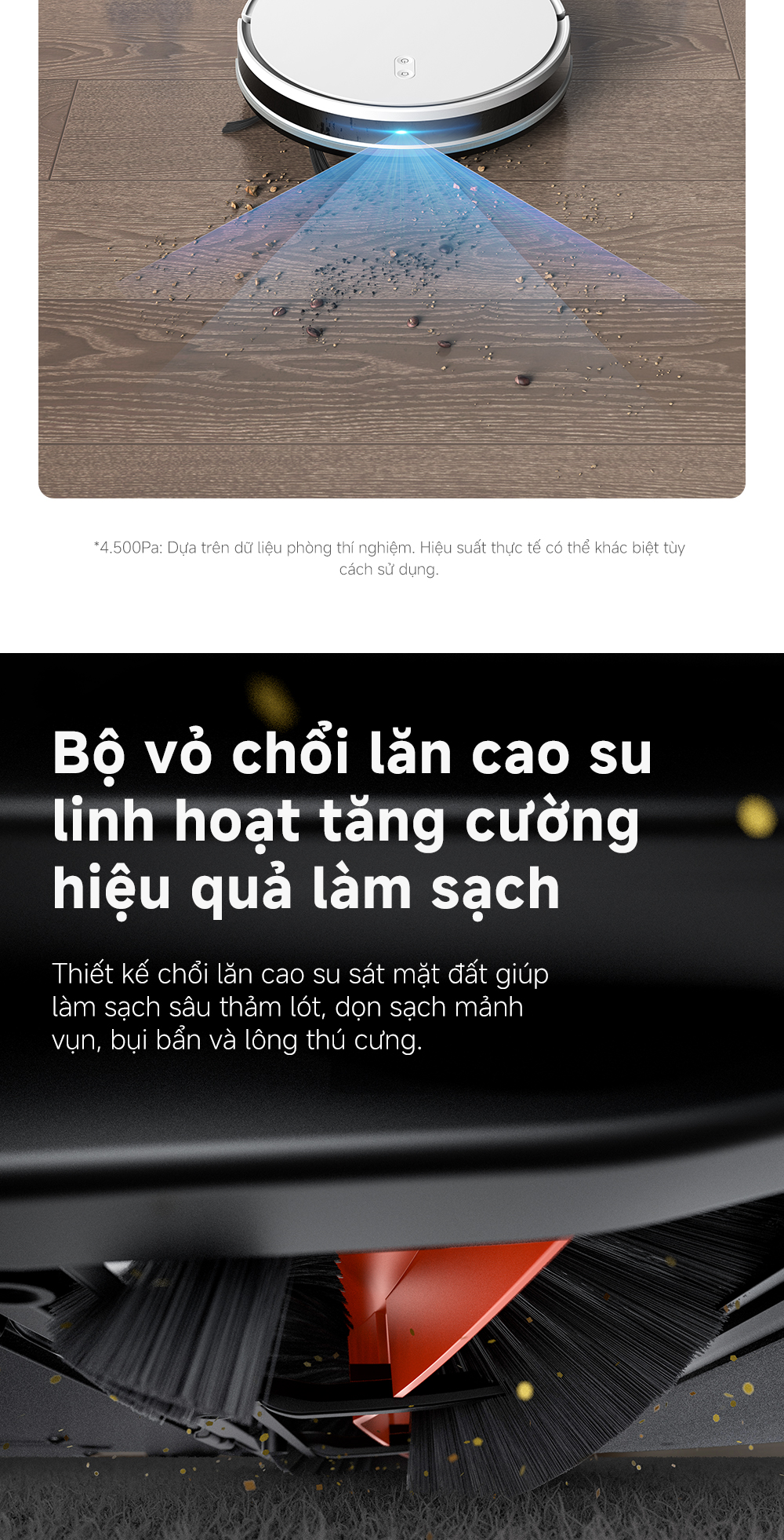 Mô tả Robot hút bụi lau nhà tự làm sạch đa năng Mova E10 | Lực hút 4500Pa - Hàng chính hãng - Bảo hành 12 tháng - 3