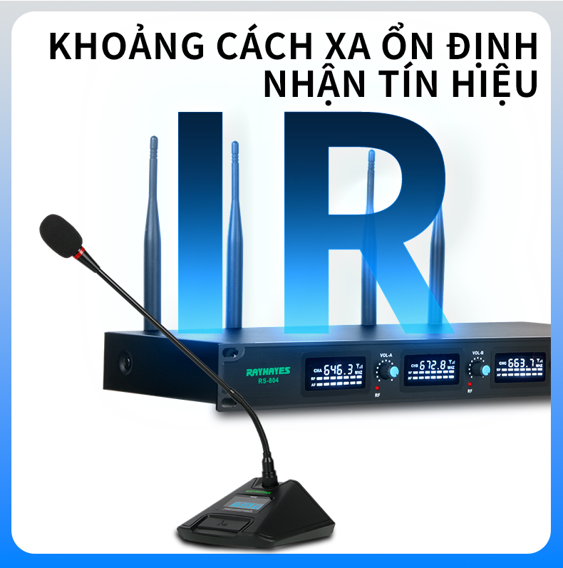 RAYHAYES Micro Không Dây MICRO CỔ NGỖNG ĐỘ NHẠY CAO,micro phát biểu cao ...