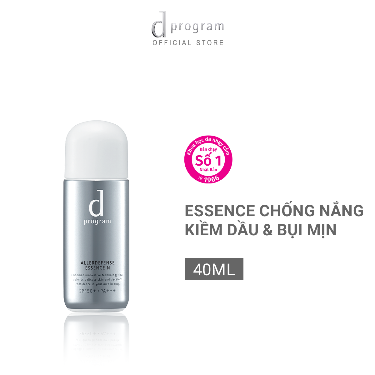 Mô tả Essense chống nắng kiềm dầu SPF50+ PA+++ d program Allerdefense Essense 40ml_18113 - 1