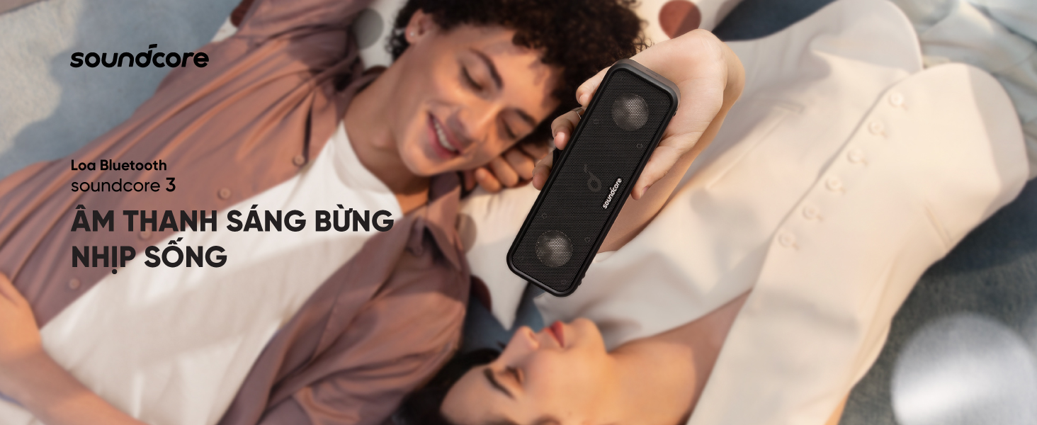 Mô tả Loa bluetooth soundcore 3 | Chống nước IPX7 | 24h phát nhạc liên tục - 1