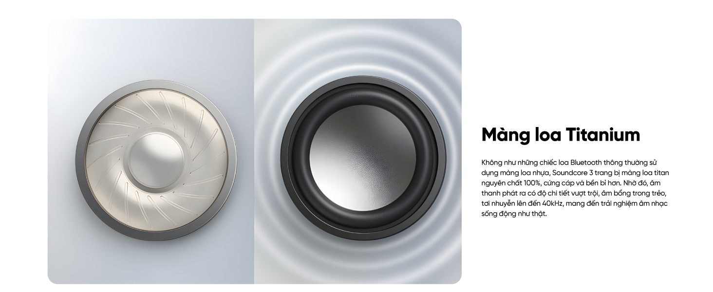 Mô tả Loa bluetooth soundcore 3 | Chống nước IPX7 | 24h phát nhạc liên tục - 3