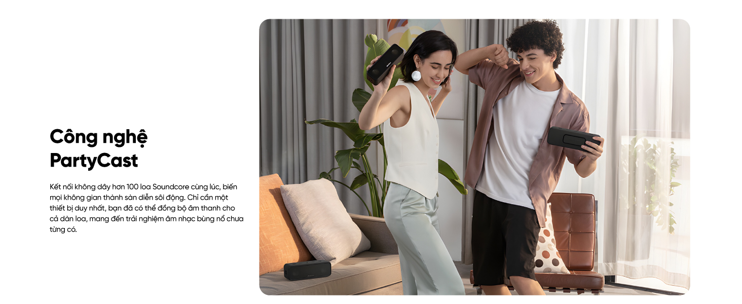Mô tả Loa bluetooth soundcore 3 | Chống nước IPX7 | 24h phát nhạc liên tục - 8