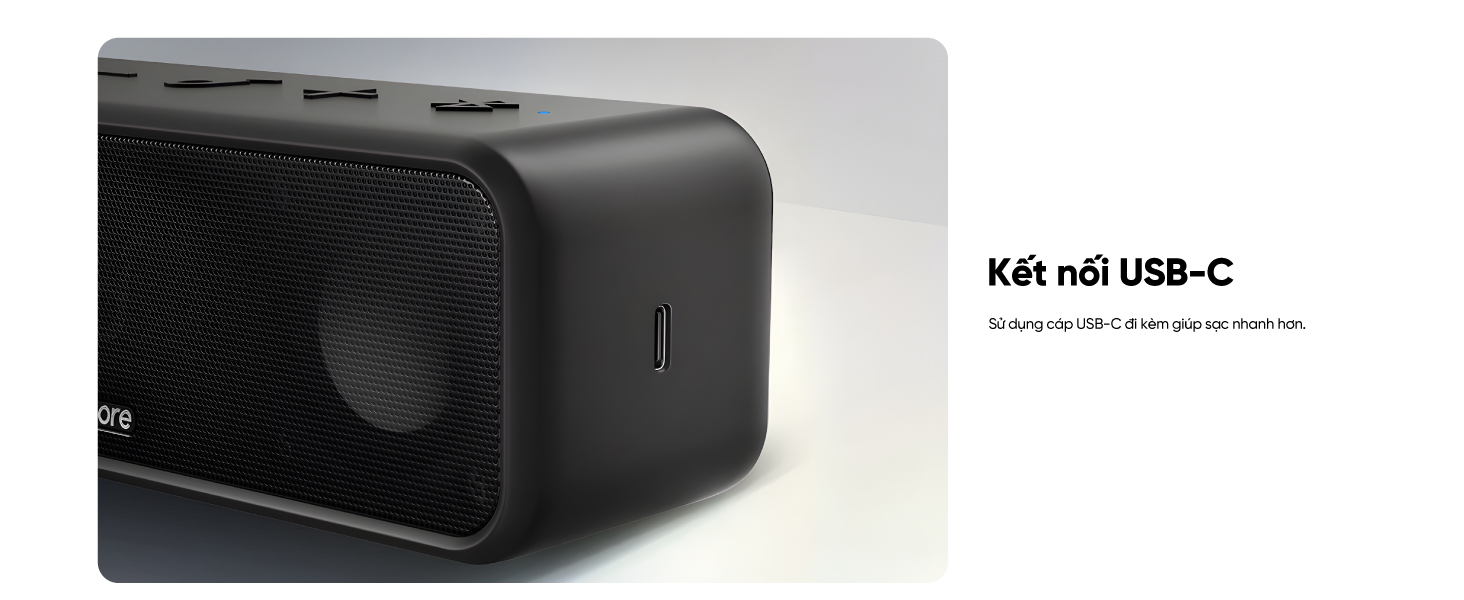 Mô tả Loa bluetooth soundcore 3 | Chống nước IPX7 | 24h phát nhạc liên tục - 9
