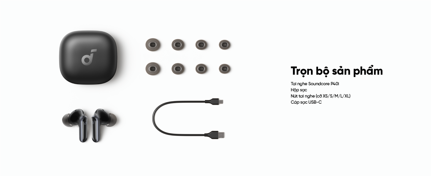 Mô tả Tai nghe không dây soundcore P40i | Chống ồn chủ động ANC | Pin siêu khủng | Đàm thoại vượt trội - 9