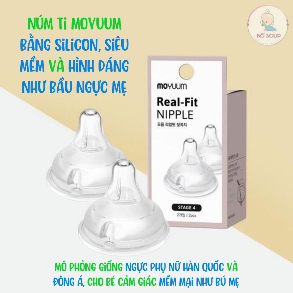 Núm ti Moyuum Hàn Quốc chính hãng đủ size 1/2/3/4 Shop Bố Soup | Shopee ...