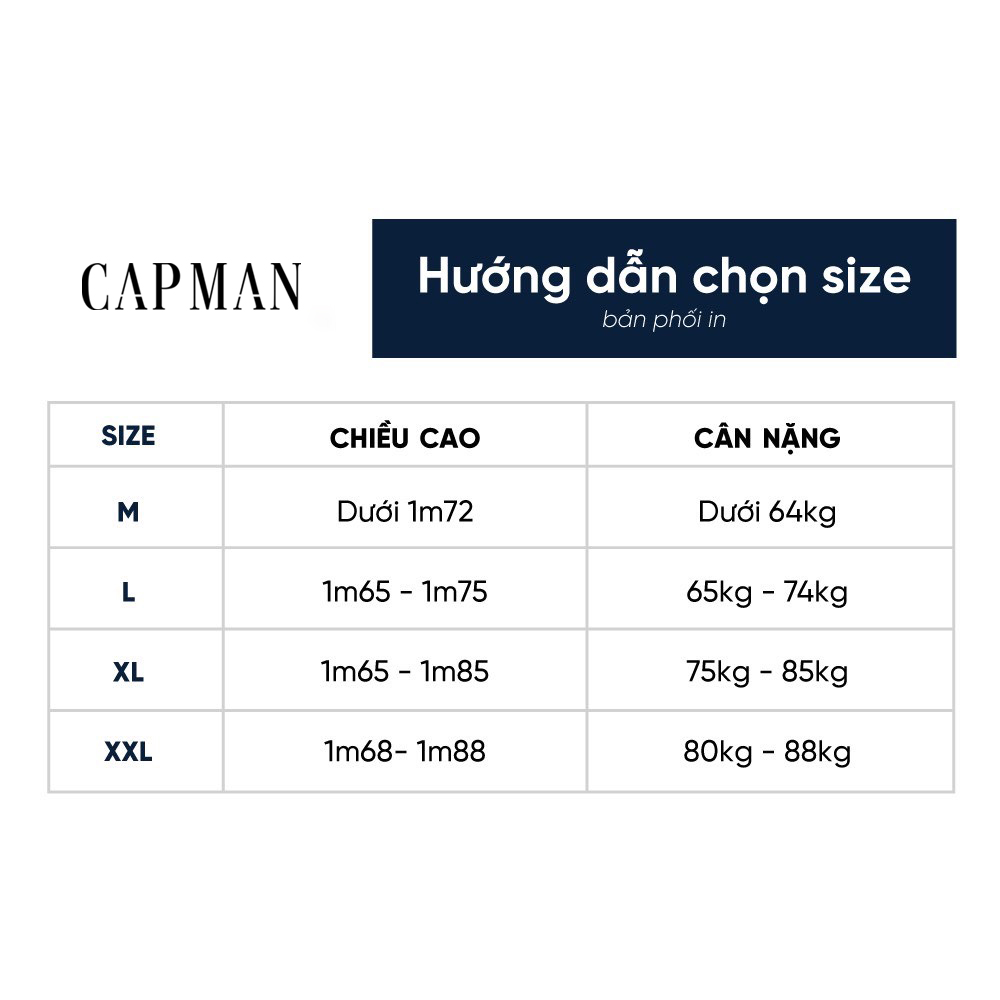 Áo thun nam trơn CAPMAN CLUB