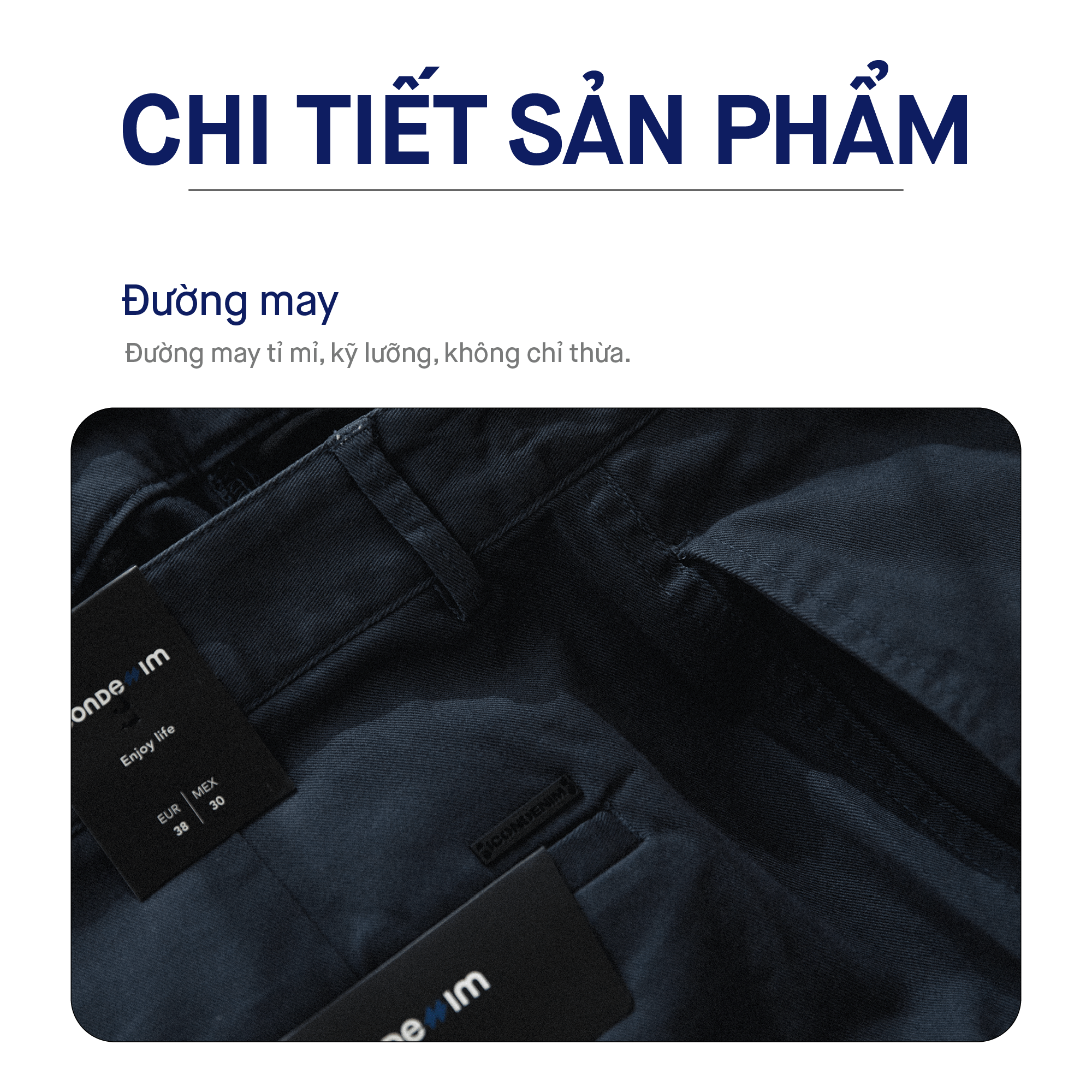 Mô tả Quần Kaki Nam ICONDENIM Slimfit Assemble QKID0025 - 5