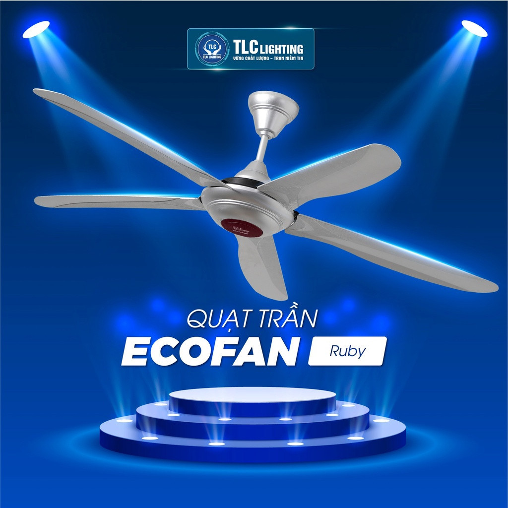 Quạt Trần 5 Cánh Ecofan KAW/ TLC 5 Cấp Độ Gió, Vận Hành Êm Ái, Tiết Kiệm  Điện, Bảo Hành Chính Hãng | Shopee Việt Nam