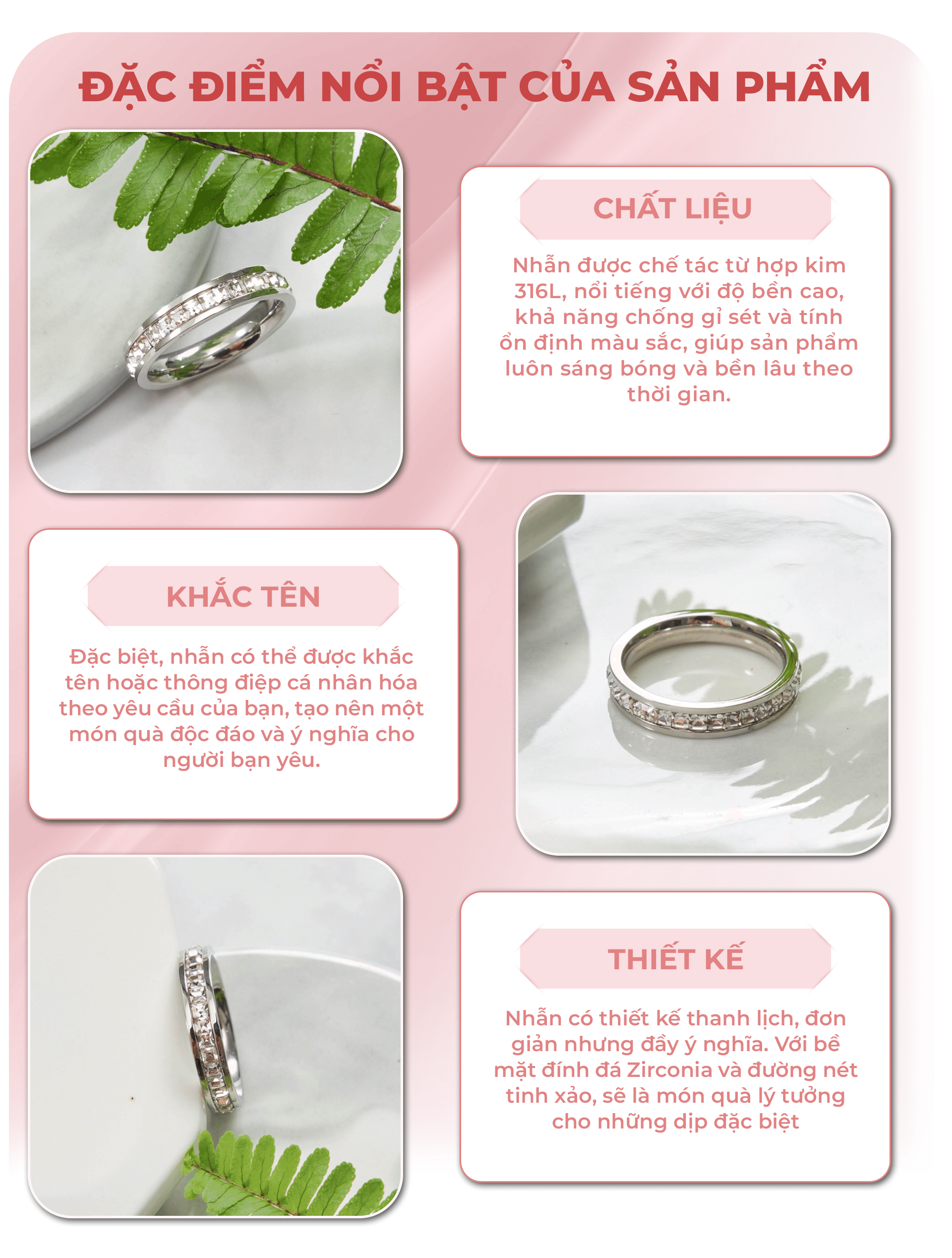 Mô tả Nhẫn nam nữ CDE Eternity Ring Silver CDE8022SV - Nhẫn nam nữ Lamy - 2