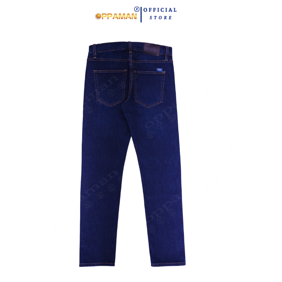 Mô tả Quần jean nam quần bò nam quần rin nam cao cấp trơn dày màu xanh quần jean nam co giãn OJ1 OPPAMAN - 3