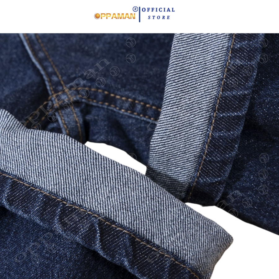 Mô tả Quần jean nam quần bò nam quần rin nam cao cấp trơn dày màu xanh quần jean nam co giãn OJ1 OPPAMAN - 10
