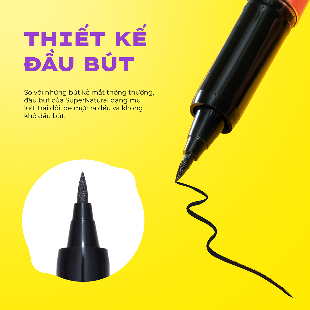 Mô tả Bút kẻ mắt LEMONADE Eyeliner SuperNatural 1g - 3