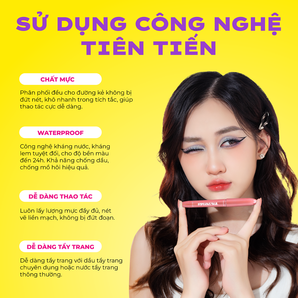 Mô tả Bút kẻ mắt LEMONADE Eyeliner SuperNatural 1g - 4