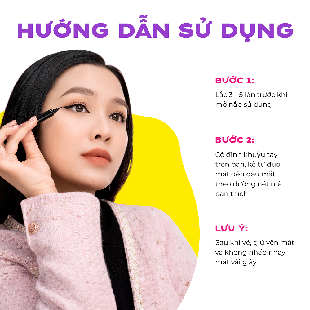 Mô tả Bút kẻ mắt LEMONADE Eyeliner SuperNatural 1g - 6