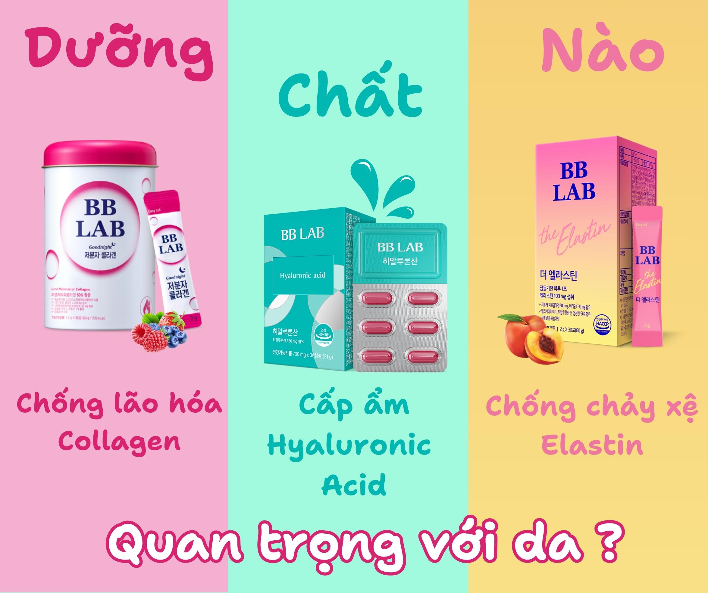 Mô tả Viên Uống Cấp Ẩm BB LAB Hyaluronic Acid Giữ Ẩm, Giảm Khô Da, Tiết Dầu, Da Căng Bóng, Mịn Màng Hộp 30 Viên - 8