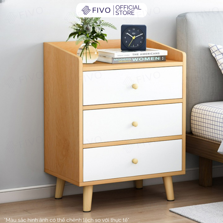 Mô tả Kệ Tủ Đầu Giường Gỗ Mini Nhiều Ngăn Đẹp Hiện Đại FIVO Phong Cách Châu Âu Sang Trọng, Phù Hợp Cho Mọi Kiểu Phòng - 5