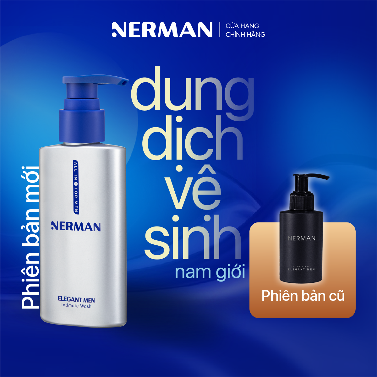 Mô tả Dung dịch vệ sinh nam giới Nerman Elegant Men Nerman hương nước hoa cao cấp 100ml/ chai - 1
