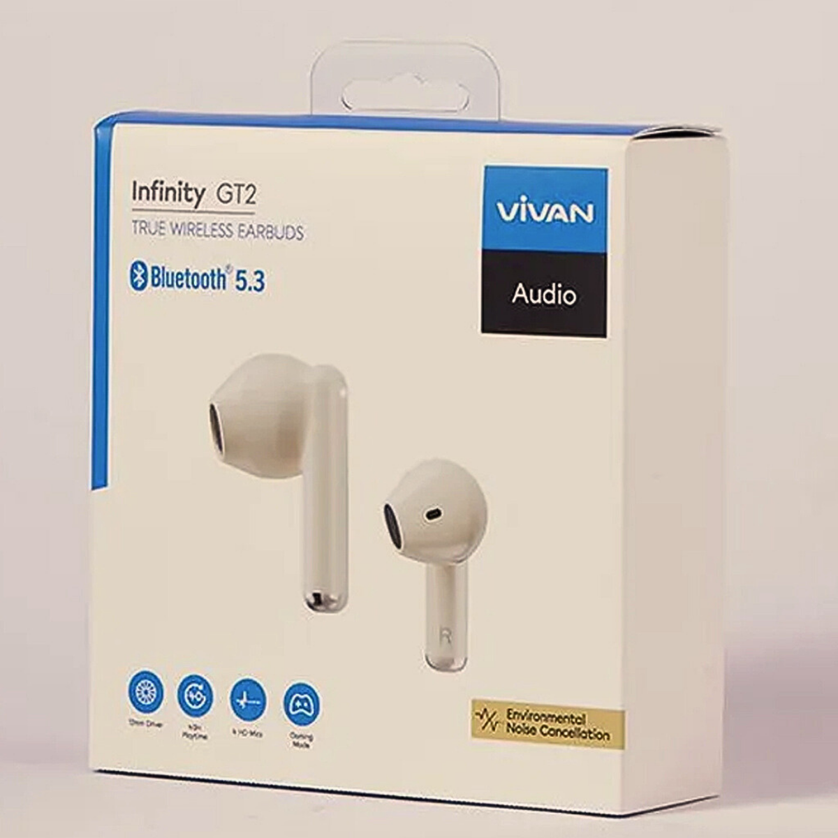 Mô tả Tai Nghe Không Dây Bluetooth 5.3 VIVAN Infinity GT2 Chống Nước IPX4 Playtime Đến 40H - 8
