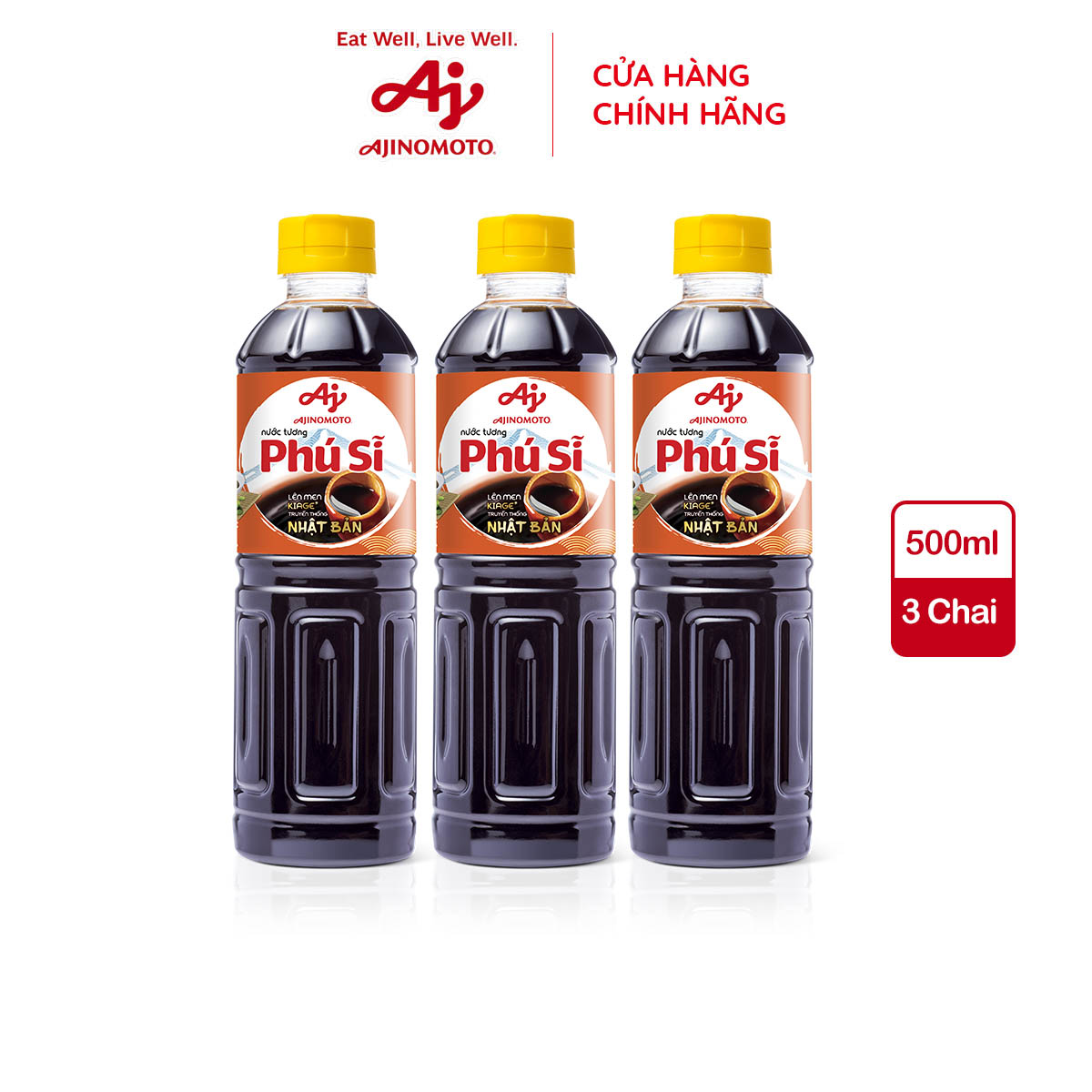 Mô tả Combo 3 Chai Nước Tương "Phú Sĩ" 500ml/Chai - 1