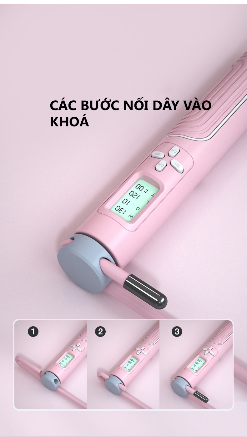 Mô tả Dây Nhảy Đếm Số Bảo Hành 12 Tháng Dây Nhảy Thể Thao Bộ Số Thông Minh Chất Liều Dây PVC Lõi Thép Cleacco DNDS Boro Sport - 5