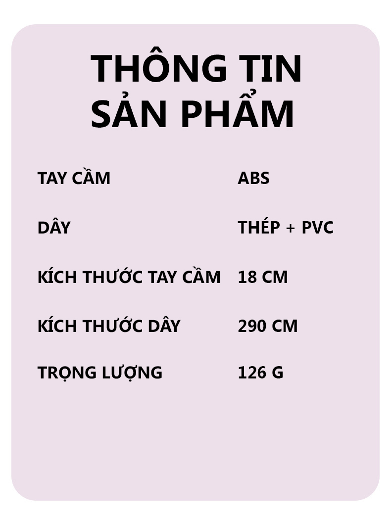 Mô tả Dây Nhảy Đếm Số Bảo Hành 12 Tháng Dây Nhảy Thể Thao Bộ Số Thông Minh Chất Liều Dây PVC Lõi Thép Cleacco DNDS Boro Sport - 7