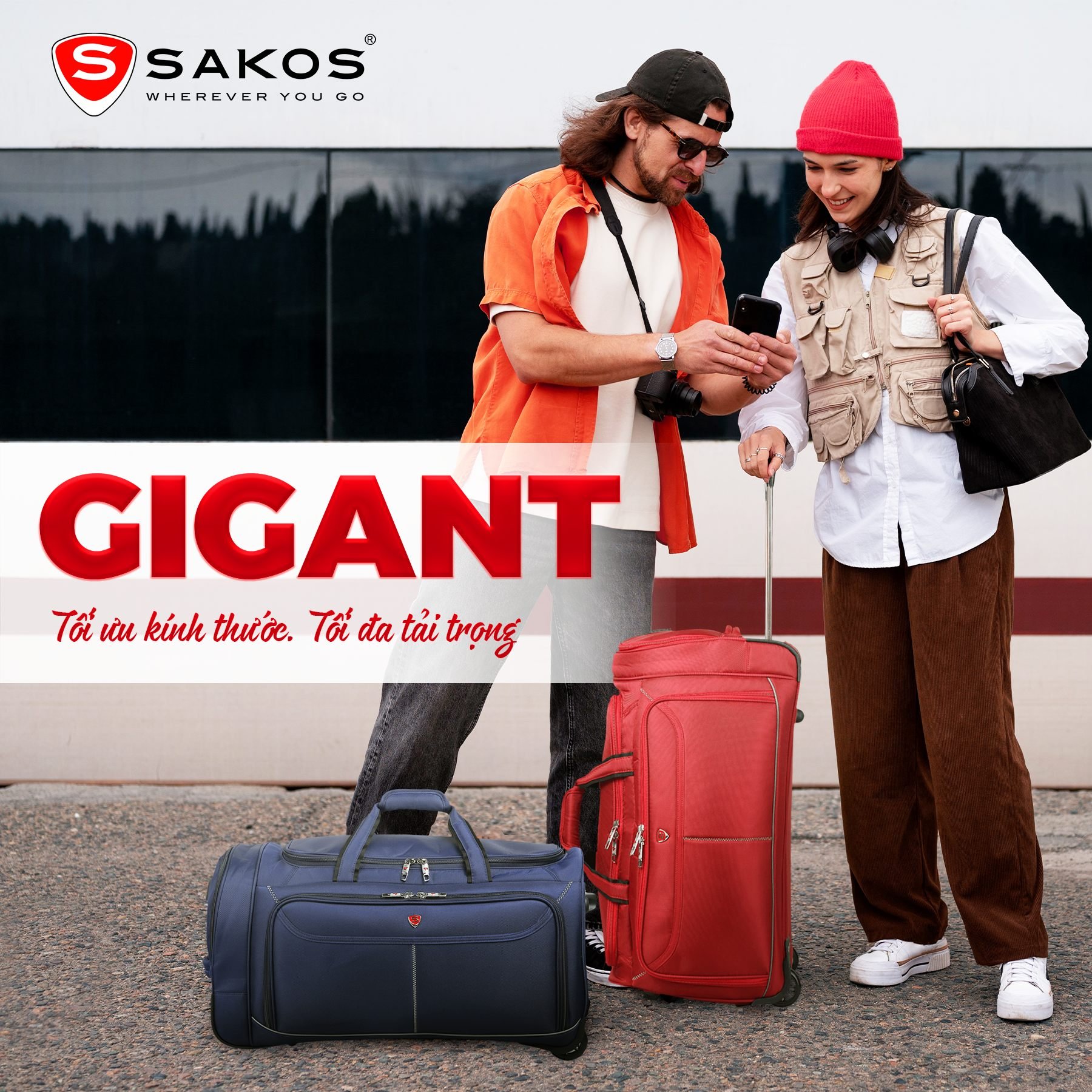 Mô tả Túi Cần Kéo Du Lịch Thời Trang Cao Cấp SAKOS GIGANT - 1